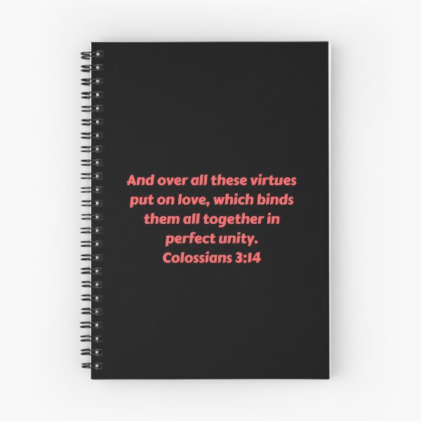 Aperçu de l'œuvre Verset biblique Colossiens 3:14 créée et vendue par Prayingwarrior.