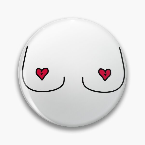 Item preview,  Boob Red Heart Nipple Itty Bitty Titty Print designed and sold by orioriori89.