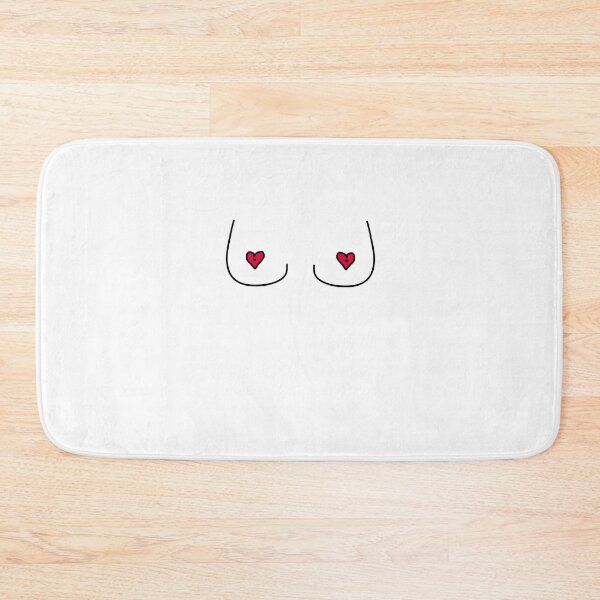 Item preview,  Boob Red Heart Nipple Itty Bitty Titty Print designed and sold by orioriori89.