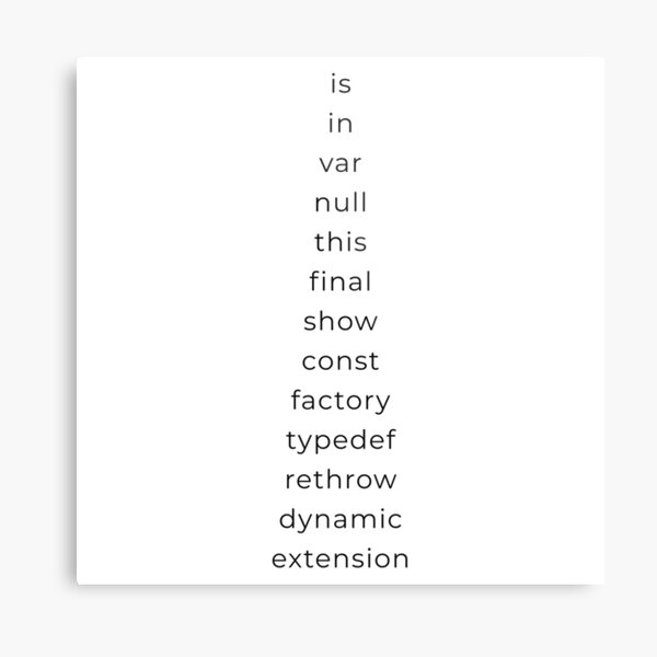 Item preview, Dart Keywords designed and sold by Mechashadow.