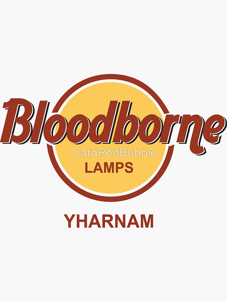 "Bloodborne Lamps Yharnam" Sticker for Sale by CataRedBubble Redbubble