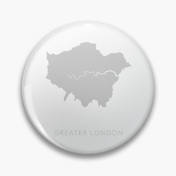Item preview, Grey Map of Greater London UK designed and sold by By-Danni-Marie.