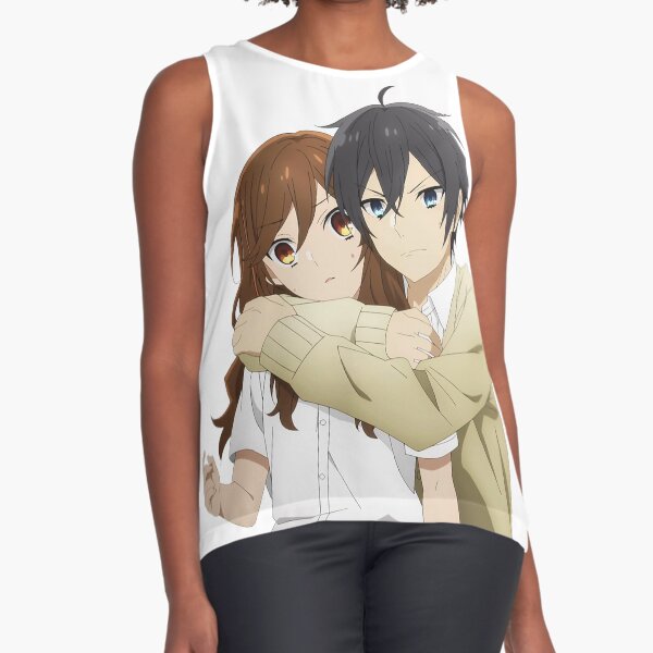 GUANGTAO Hori San To Miyamura Kun 3D Anime Character Print T Shirt Summer  Men Izumi Miyamura & Hori Kyoko Character Polyester Print T Shirt Harajuku  Loose Crew Neck Short Sleeve Size S