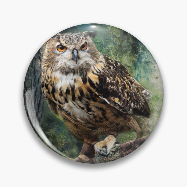 Item preview, Great Horned Owl in the Forest designed and sold by RockCreek.