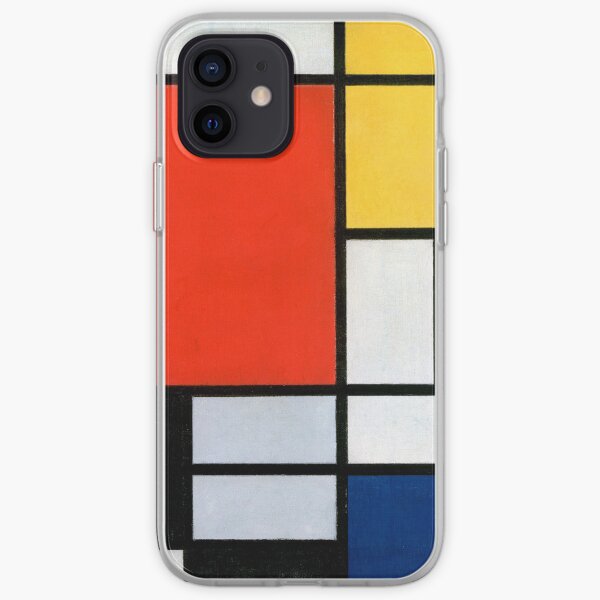 Composition with Red, Blue, Yellow, and Black - Piet Mondrian iPhone Soft Case