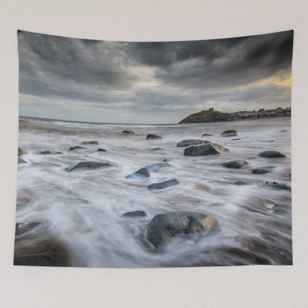 Item preview, Criccieth Beach in the Llyn Peninsula, north Wales designed and sold by heidipics.