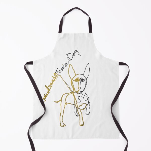 Item preview, Manchester terrier dog ambidextrous line drawing designed and sold by orangerinka.
