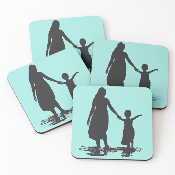 Artikelvorschau, mit Mama am Strand (Silhouette) entworfen und verkauft von Neovito.