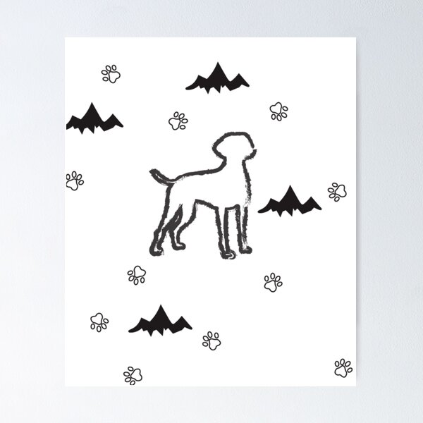 Item preview, Patrón GSP Dog Mountain designed and sold by InspiredCo.