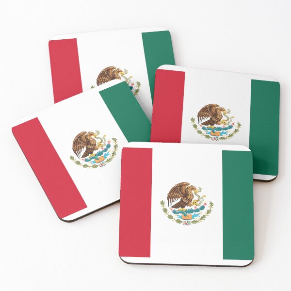 Item preview, Mexico, Mexican Flag, Mexican National Emblem, Mexican Coat Of Arms (2021-3-MEX-1) designed and sold by NY-Prints-USA.