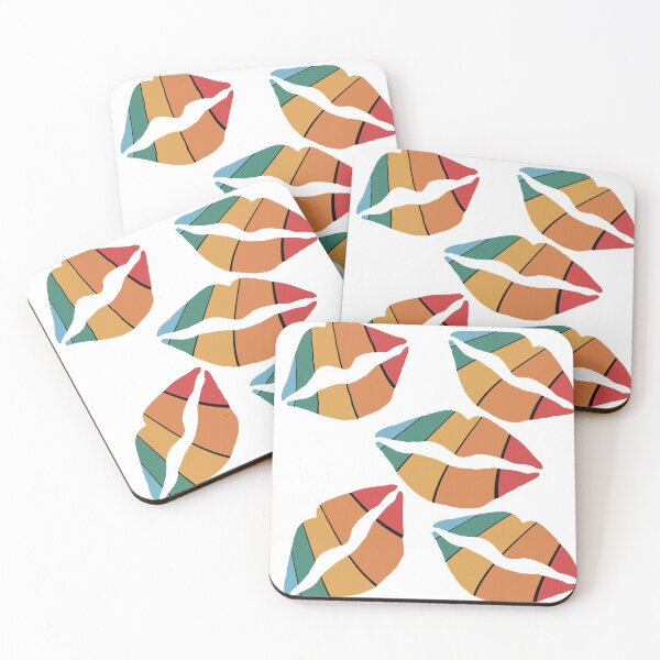 Item preview, Rainbow lips pattern designed and sold by SJAPhoto.