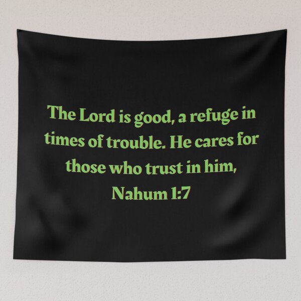 Item preview, Bible Verse Nahum 1:7 designed and sold by Prayingwarrior.
