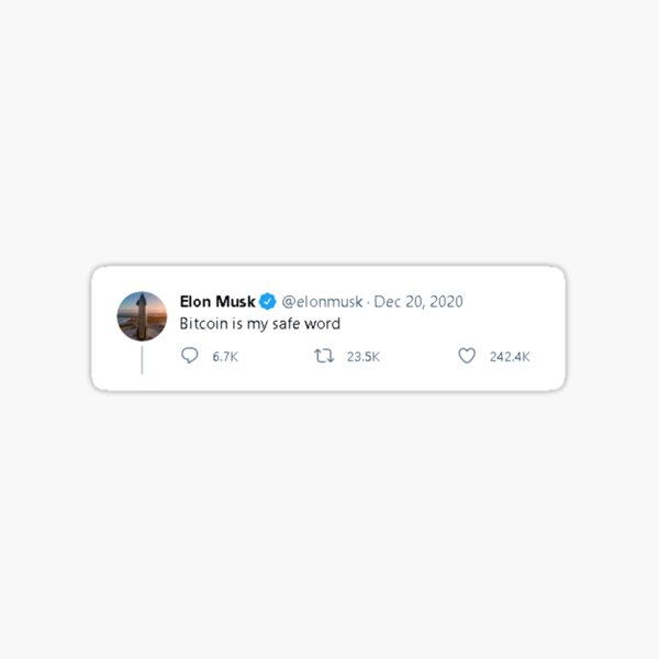 Item preview, Elon Musk Tweet designed and sold by jfreedom.