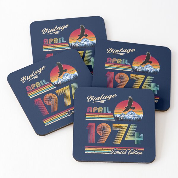 Item preview, April 1974 Birthday designed and sold by GreenSplash.