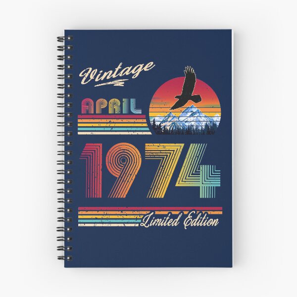 Item preview, April 1974 Birthday designed and sold by GreenSplash.