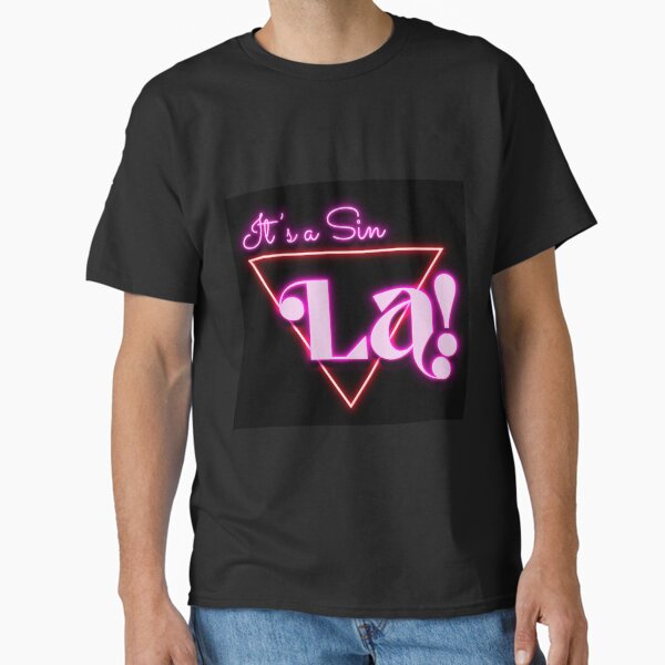 Item preview, La! It's a Sin- Tv Show Salutation 80s Neon designed and sold by PosterpartyCo.