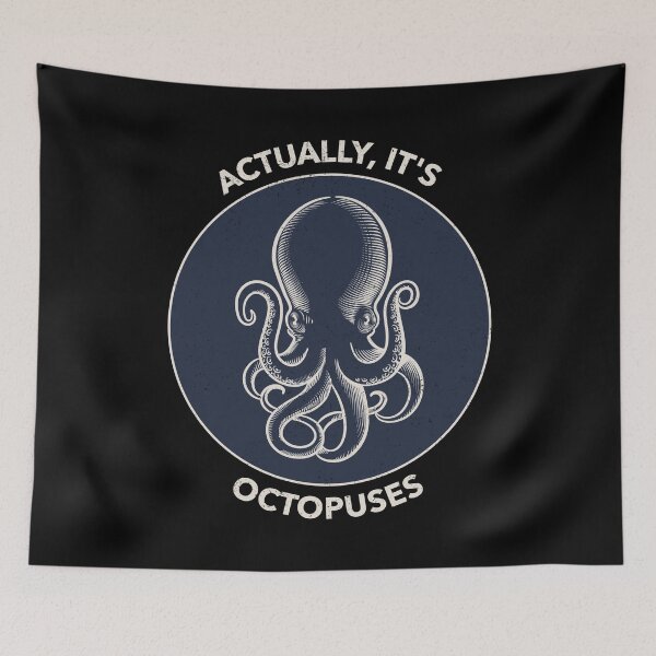 Item preview, Actually, It's Octopuses, Marine Biology designed and sold by OldCamp.