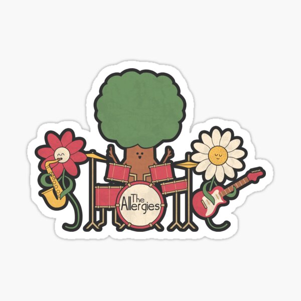 Item preview, The Allergies (Dark) designed and sold by HandsOffMyDinosaur.