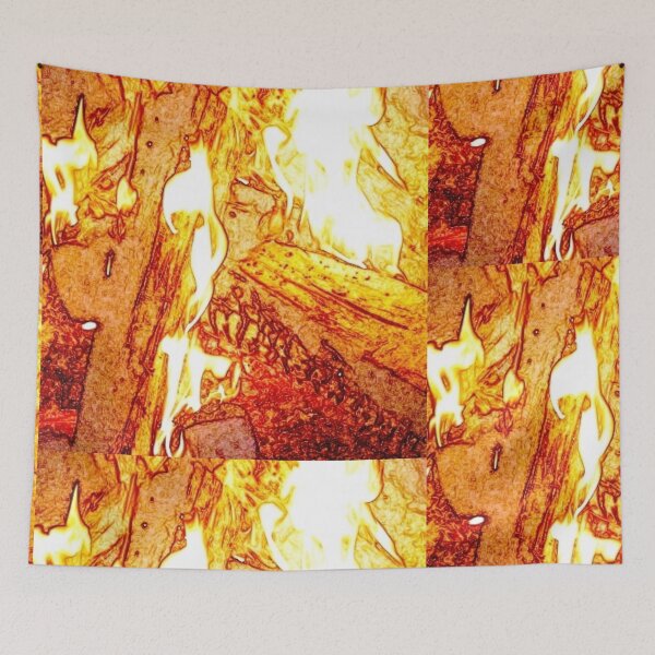 Item preview, Burning firewood designed and sold by Random-Designz.