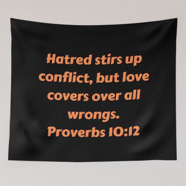 Item preview, Bible Verse Proverbs 10:12 designed and sold by Prayingwarrior.