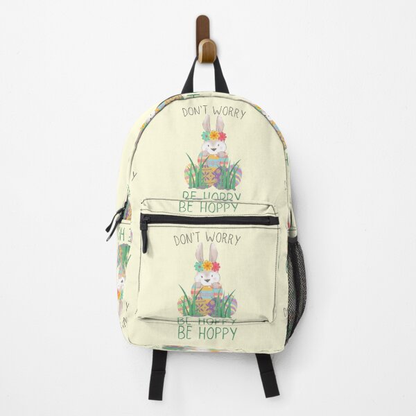 Item preview, Don't Worry Be Hoppy | Cute Easter Bunny designed and sold by InkItStudio.