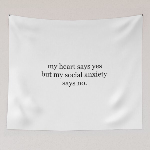 Item preview, Anxiety says no designed and sold by PorcupineQuinn.
