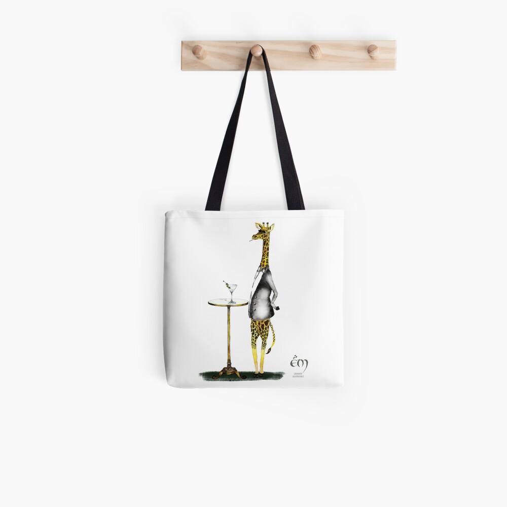 Tote bag « The Giraffe in a suit»