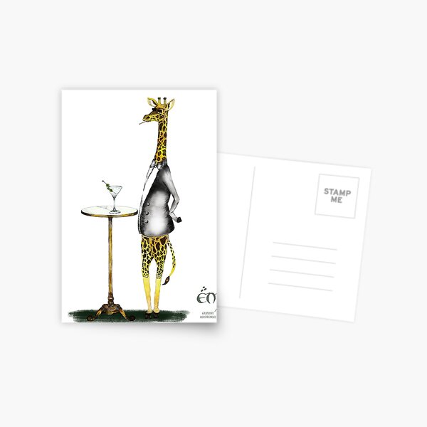 The Giraffe in a suit Carte postale