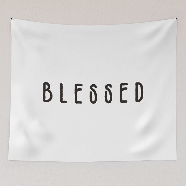 Item preview, Blessed - simple, minimal quote designed and sold by Tergels.