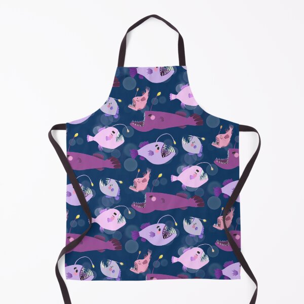 Item preview, Anglerfish - Fun Pink and Purple Cartoon Fish Ocean Pattern designed and sold by TheRainbowRoom.