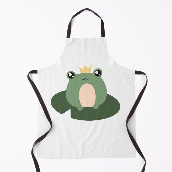 Item preview, Funny Frog Prince on a lotus leaf | Kawaii Frog designed and sold by TheHappyDoodler.