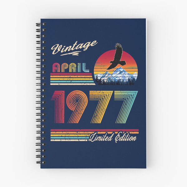 Item preview, April 1977 Birthday designed and sold by GreenSplash.