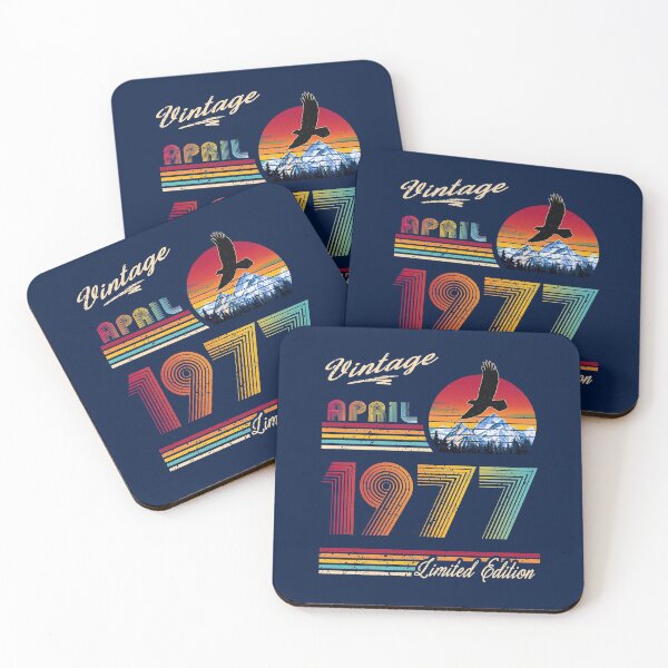 Item preview, April 1977 Birthday designed and sold by GreenSplash.