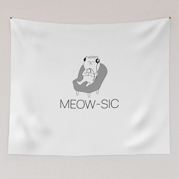 Item preview, MEOWSIC CAT FUNNY designed and sold by 30-Merch.