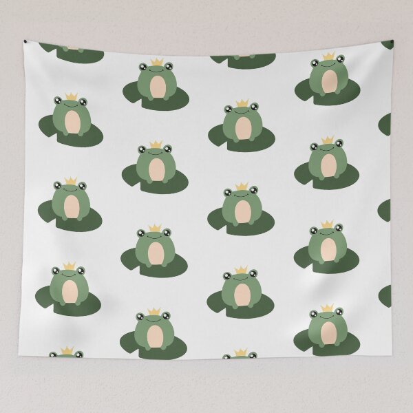 Item preview, Happy Kawaii Frog Prince | Kawaii Frog designed and sold by TheHappyDoodler.