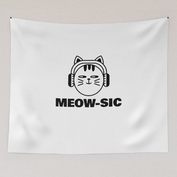 Item preview, MEOWSIC CAT FUNNY designed and sold by 30-Merch.