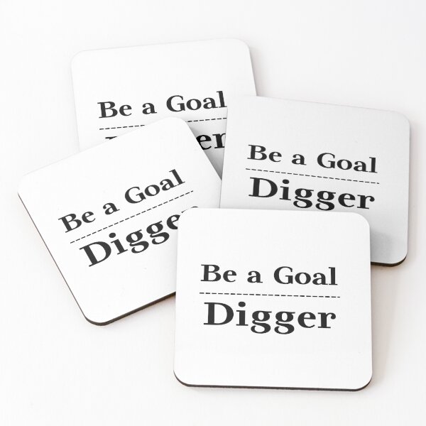 Item preview, Be a goal digger, inspirational, motivational sticker designed and sold by blkstore.