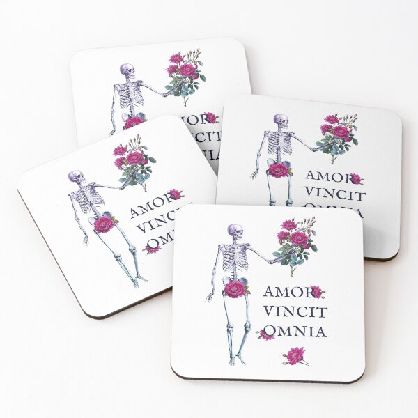 Item preview, Amor Vincit Omnia skeleton and roses  designed and sold by Anna Zakharova.
