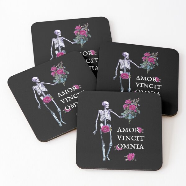 Item preview, Amor Vincit Omnia skeleton and roses dark designed and sold by Anna Zakharova.