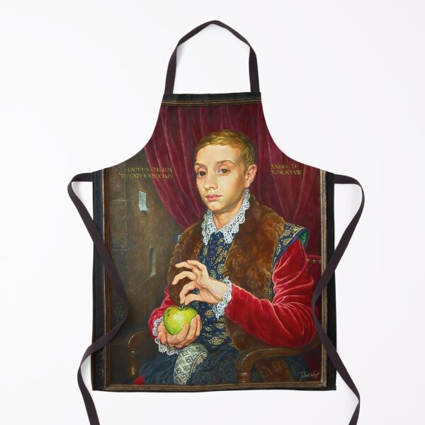Item preview, Boy With Apple Painting with painted frame designed and sold by DesignDLW.