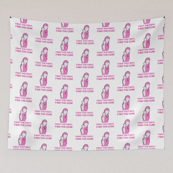 Item preview, Fight the Fight, Find the Cure - Breast cancer support with pink ribbon designed and sold by FightCancer.