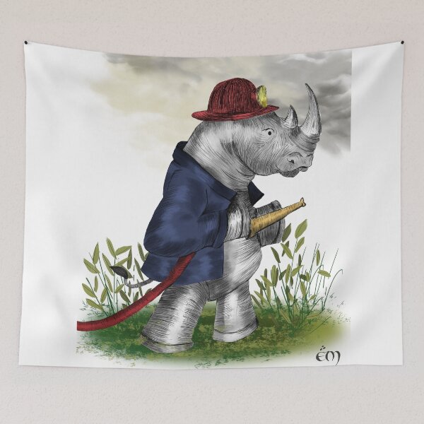 Item preview, The Rhinoceros firefighter designed and sold by elodiemarc24.
