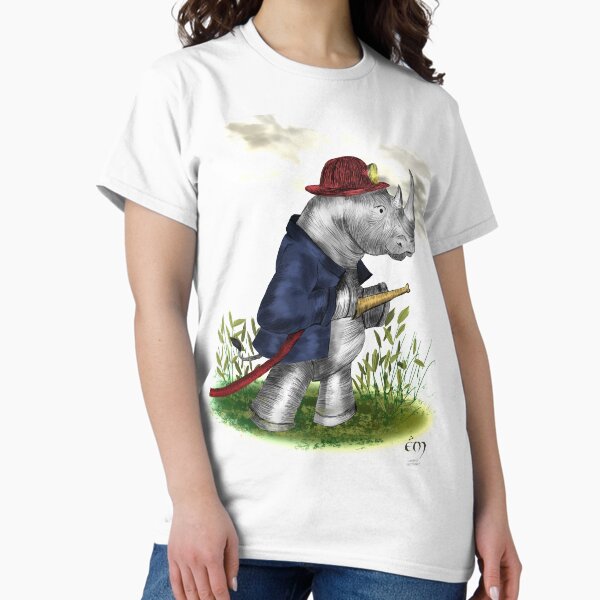 Le Rhinoceros pompier T-shirt classique