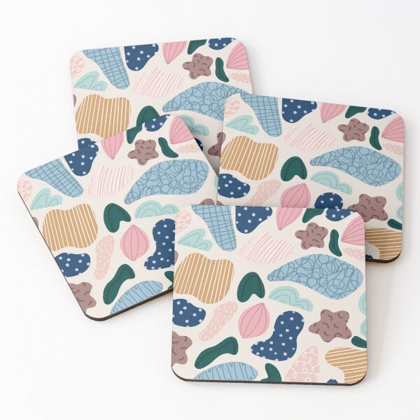Item preview, Abstract Shapes on tan Background designed and sold by daisy-creations.
