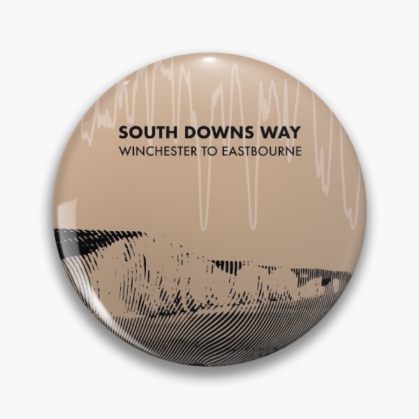 Item preview, The South Downs Way Elevation Art - Brown designed and sold by PilgrimageShop.