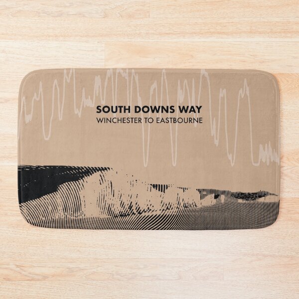 Item preview, The South Downs Way Elevation Art - Brown designed and sold by PilgrimageShop.