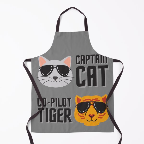 Item preview, Cat vs Tiger | Captain Cat | Co-Pilot Tiger designed and sold by aeroaware.