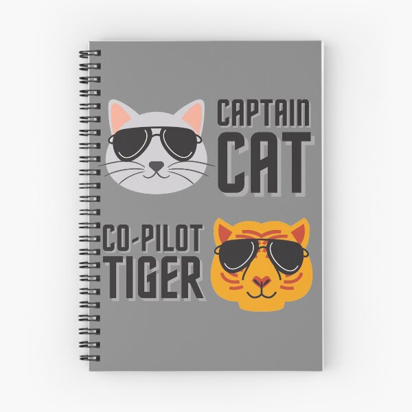 Item preview, Cat vs Tiger | Captain Cat | Co-Pilot Tiger designed and sold by aeroaware.
