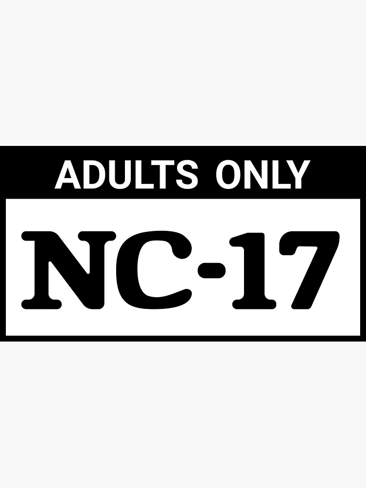 "NC17" Sticker for Sale by Arhey Redbubble
