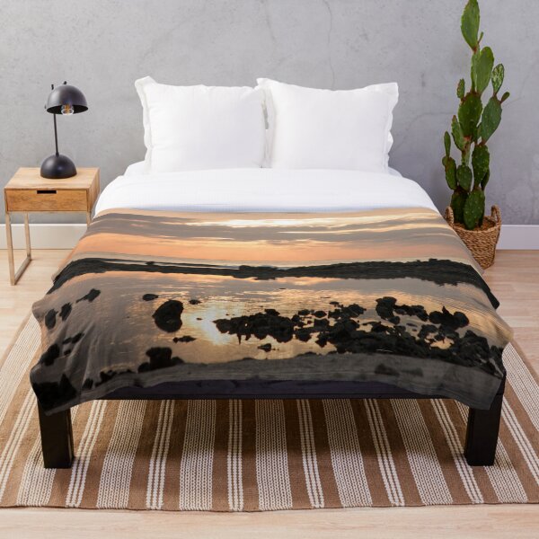 Item preview, sunset at rocky sandy beach at an island designed and sold by Irradiance.